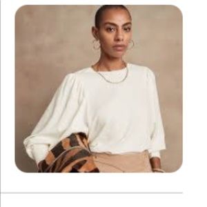 Banana Republic volume sleeve top